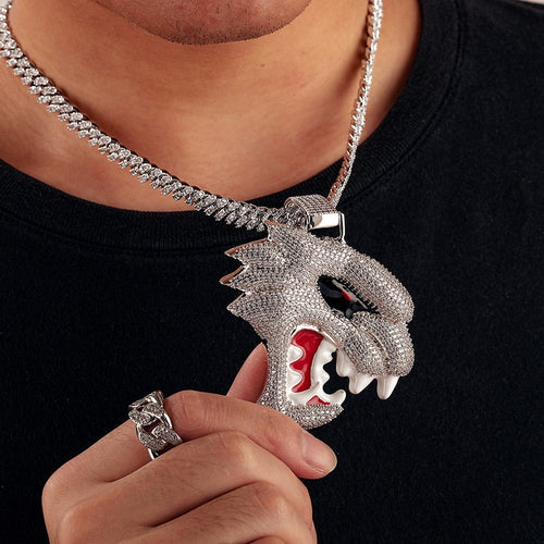 S925 Moissanite Hellcat Pendant