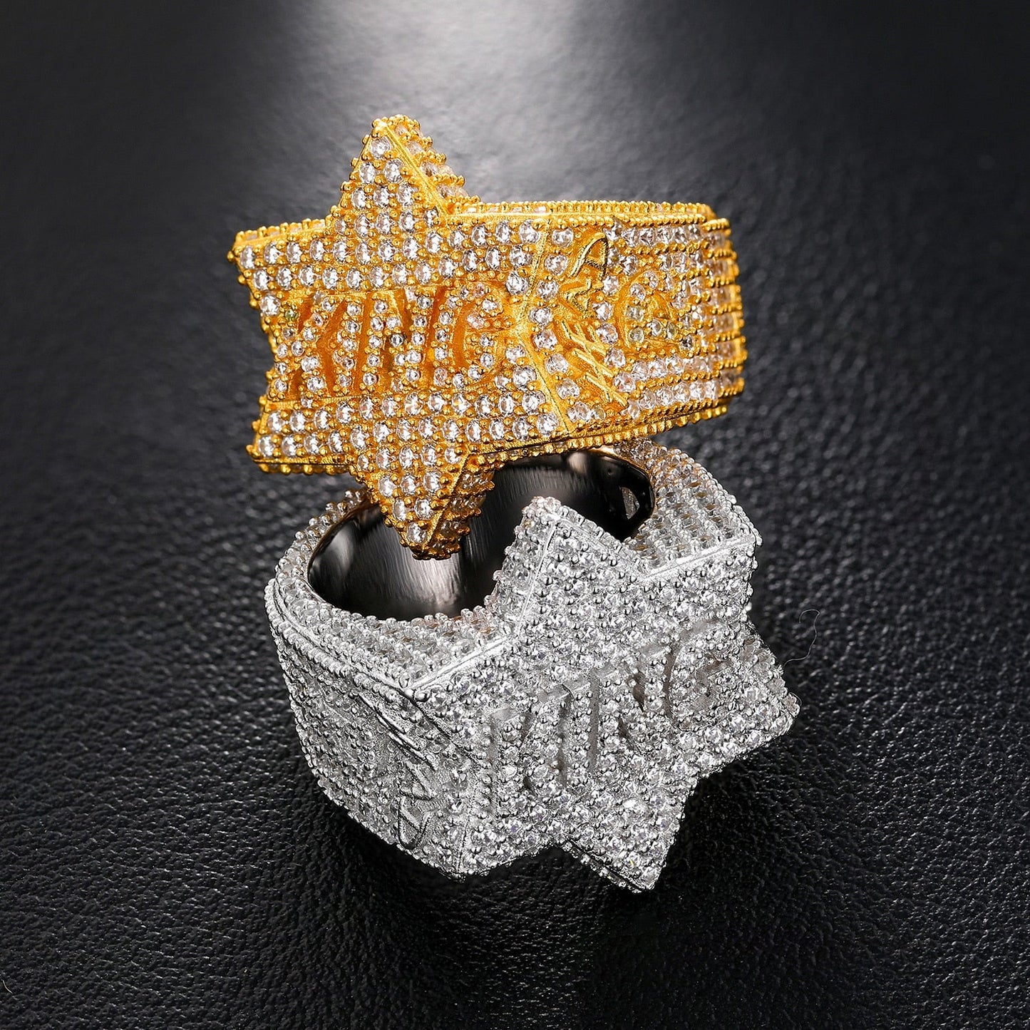 S925 Moissanite 'King' Five Star Ring