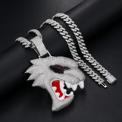 S925 Moissanite Hellcat Pendant