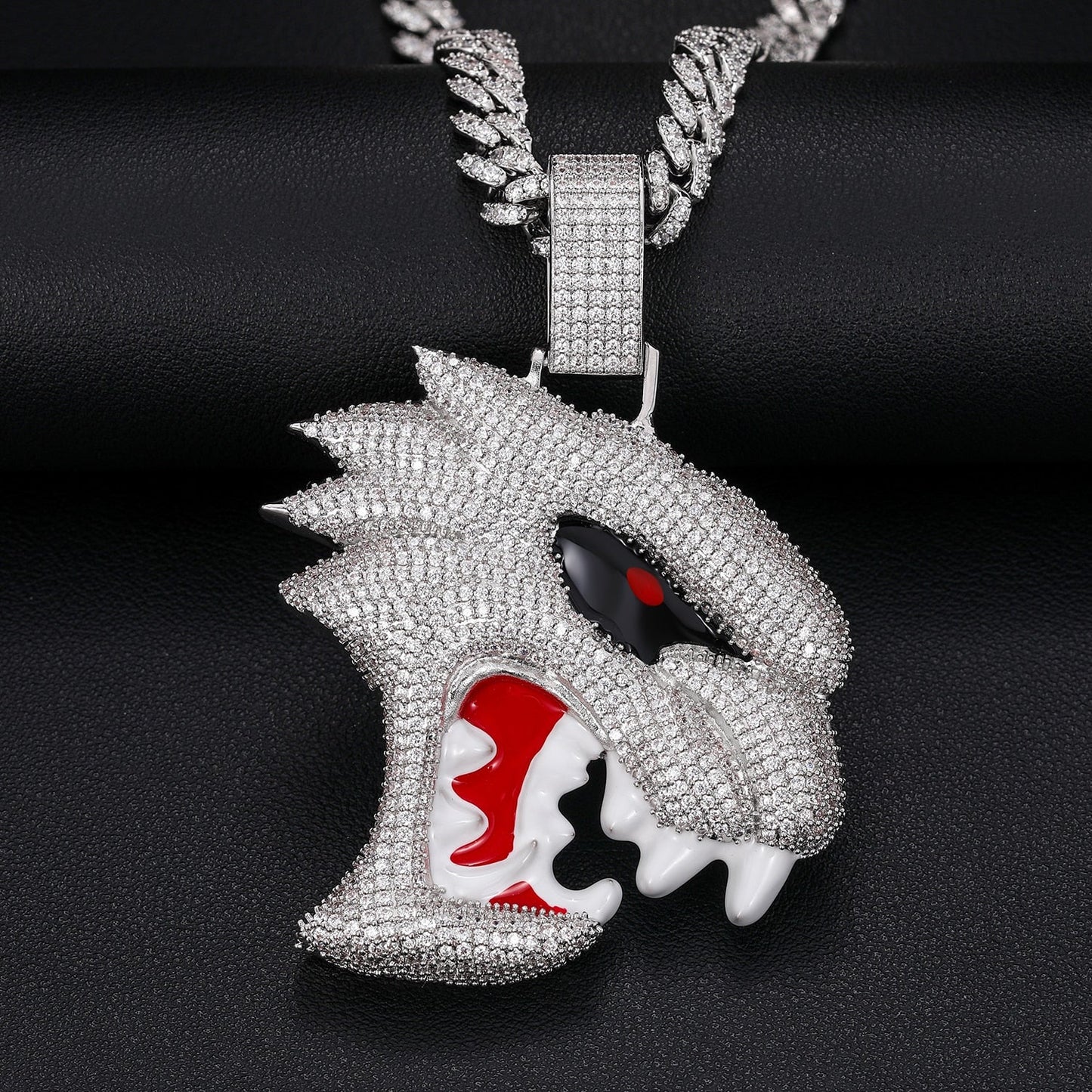 S925 Moissanite Hellcat Pendant