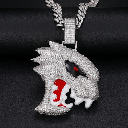 S925 Moissanite Hellcat Pendant