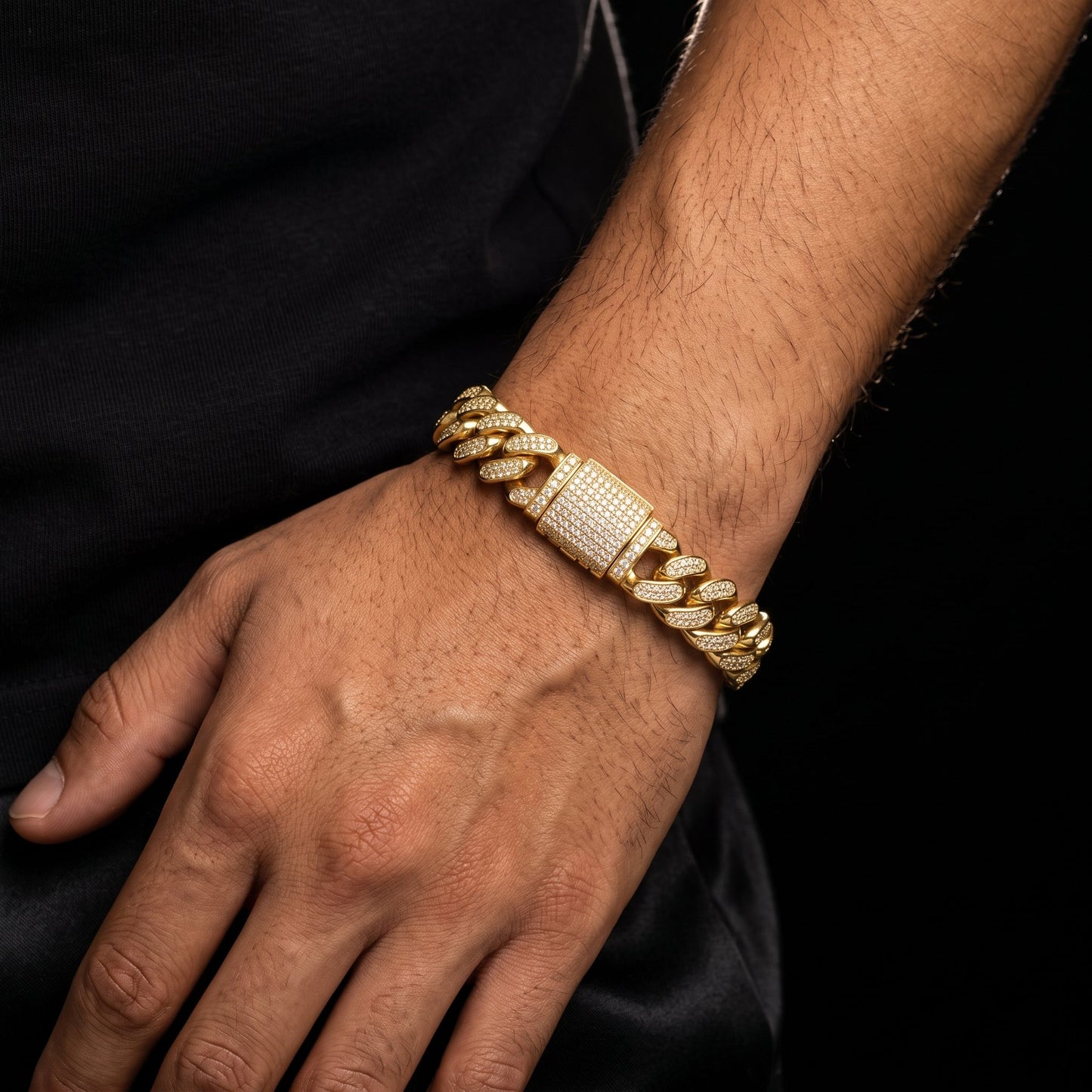12mm S925 Moissanite Miami Cuban Bracelet
