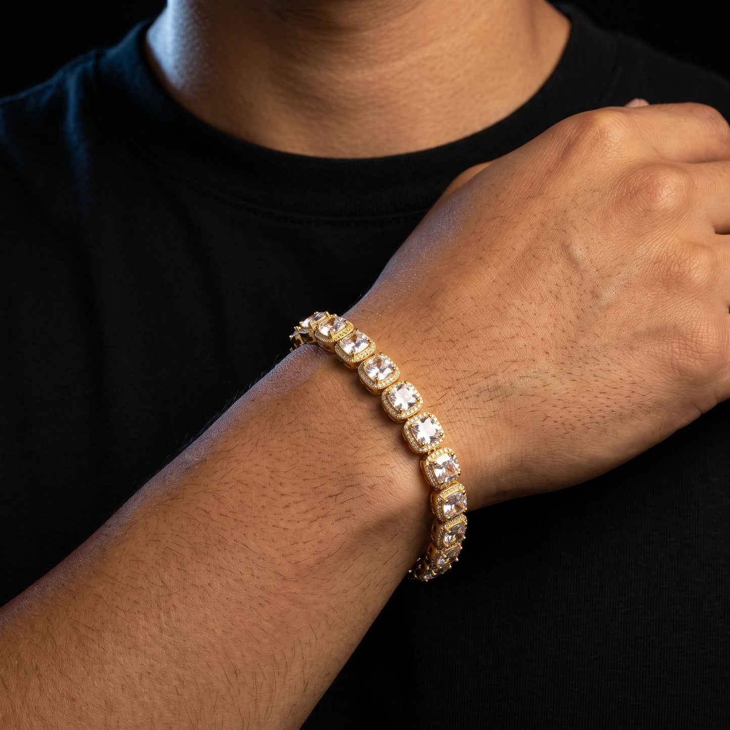 10mm S925 Moissanite Glacier Tennis Bracelet