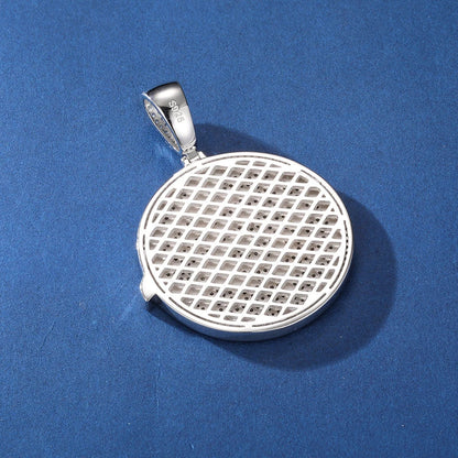S925 Moissanite Eagle Coin Pendant