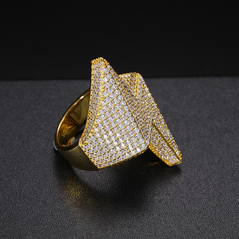 S925 Moissanite Lightning Bolt Ring