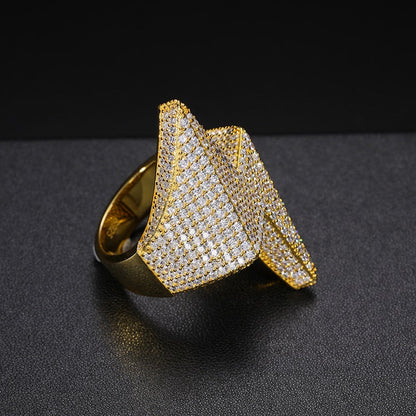 S925 Moissanite Lightning Bolt Ring