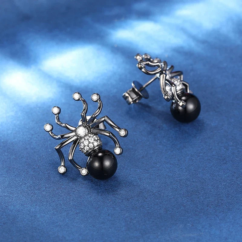 S925 Moissanite Spider Earrings