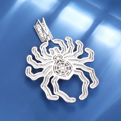 S925 Moissanite Spider Pendant