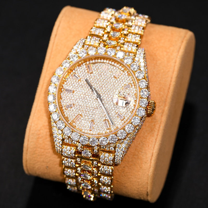 S925 VVS1 Moissanite Presidential Watch